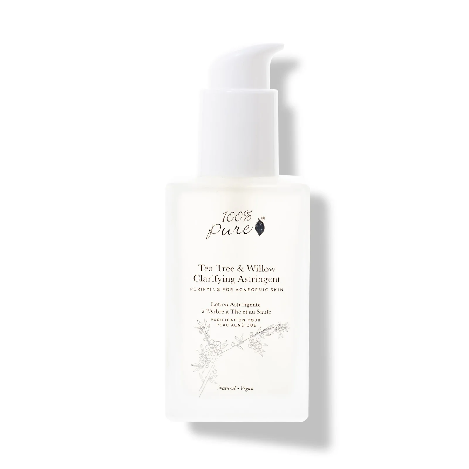 100% Pure Tea Tree & Willow Clarifying Astringent