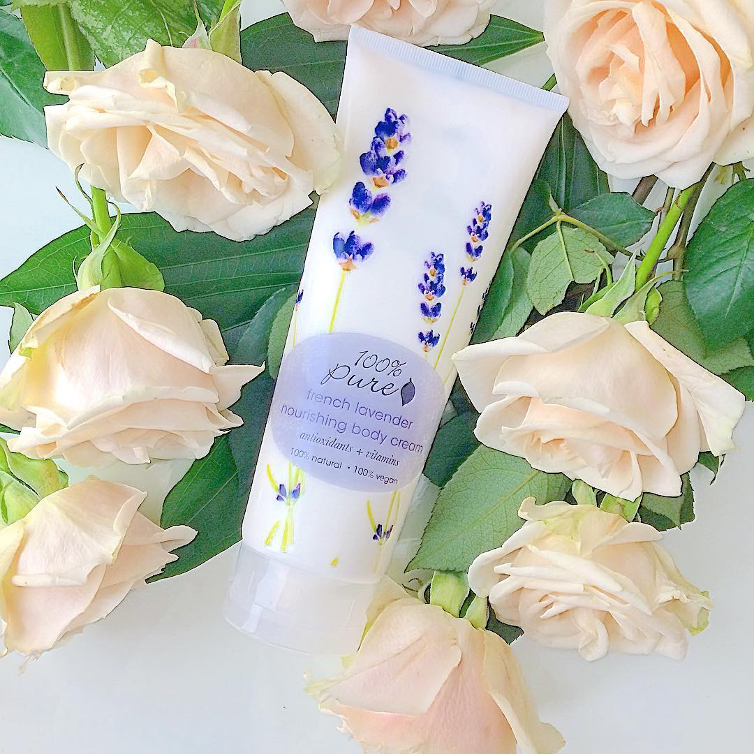 100% Pure organic lavender body cream