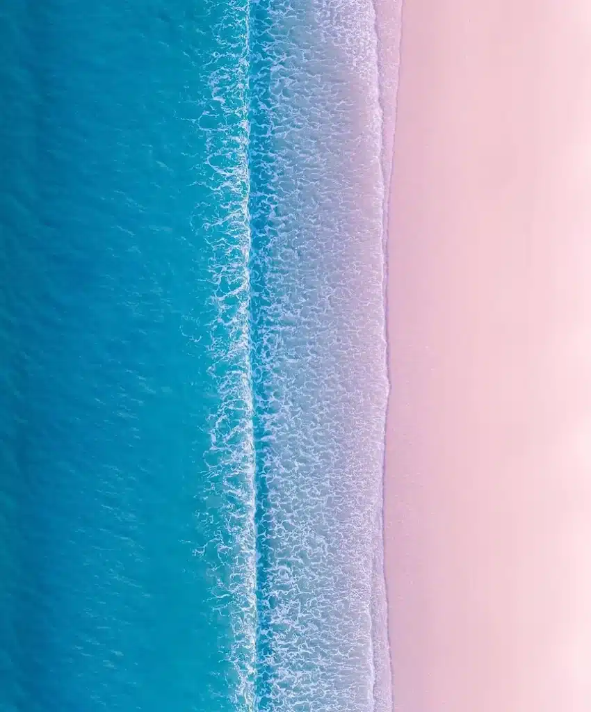 Ocean picture Pink sand