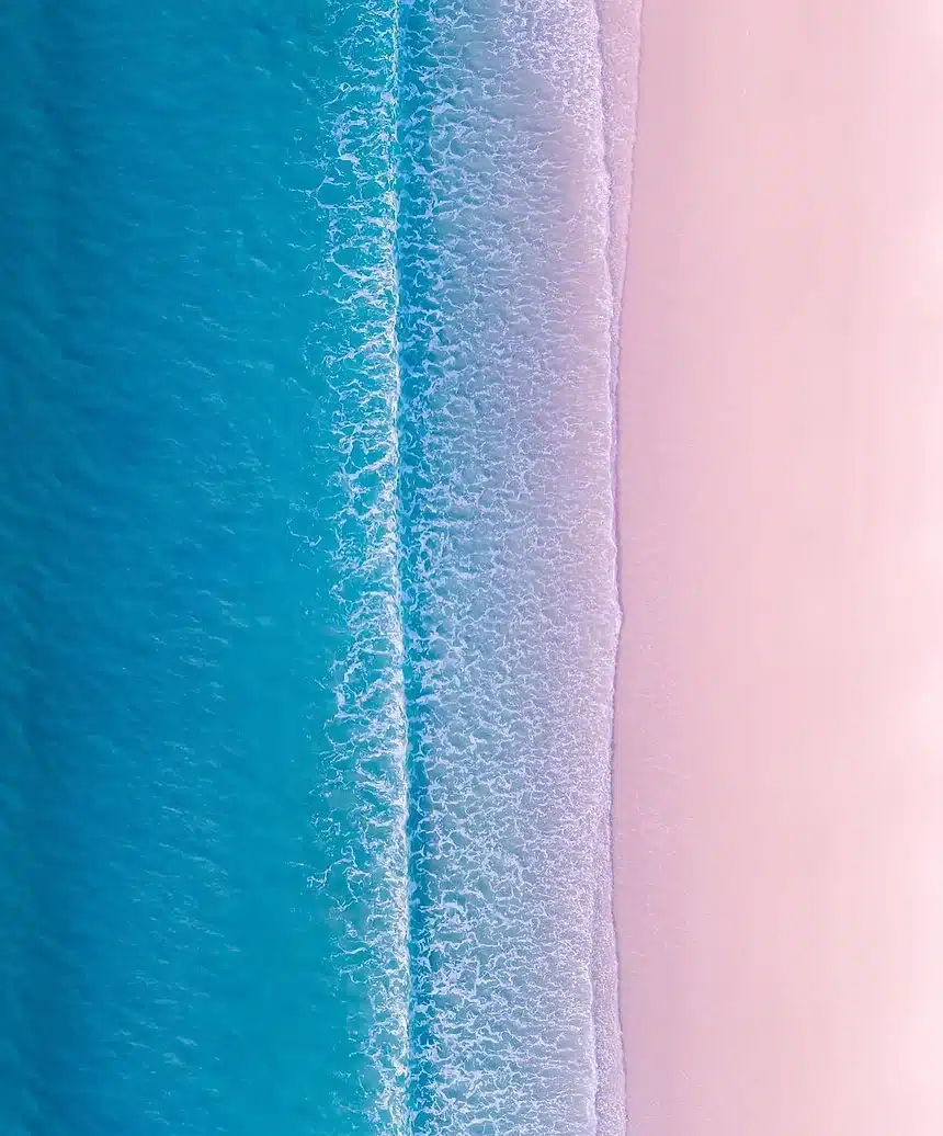 Ocean picture Pink sand