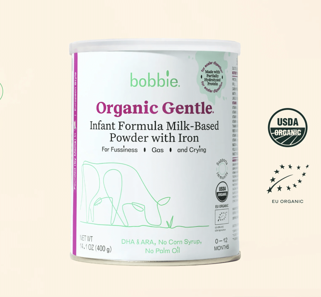 Bobbie the best organic baby formula without heavy metals