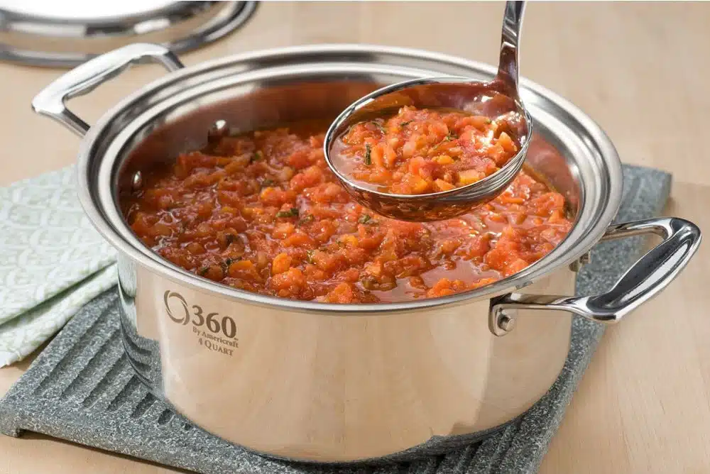360 Cookware 4 Quart Stainless-Steel Stockpot with Cover