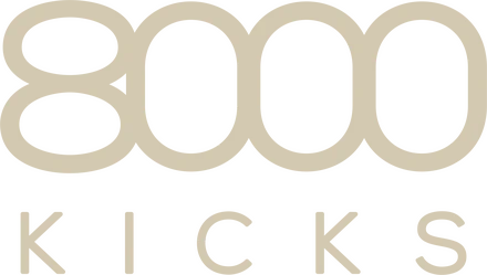 8000 Kicks logo, sustainable hemp shoes
