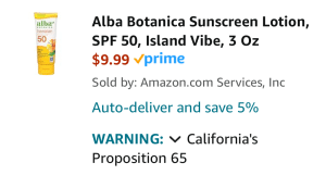 Alba Botanica Sunscreen review