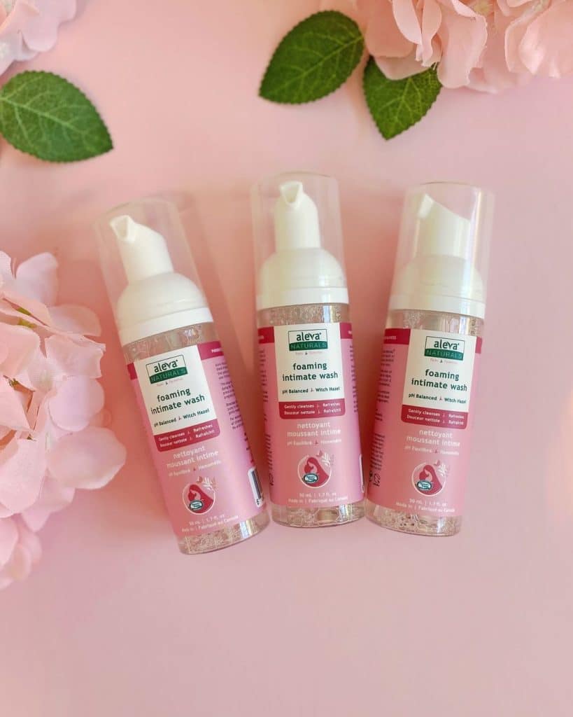 Aleva organic feminine wash travel size