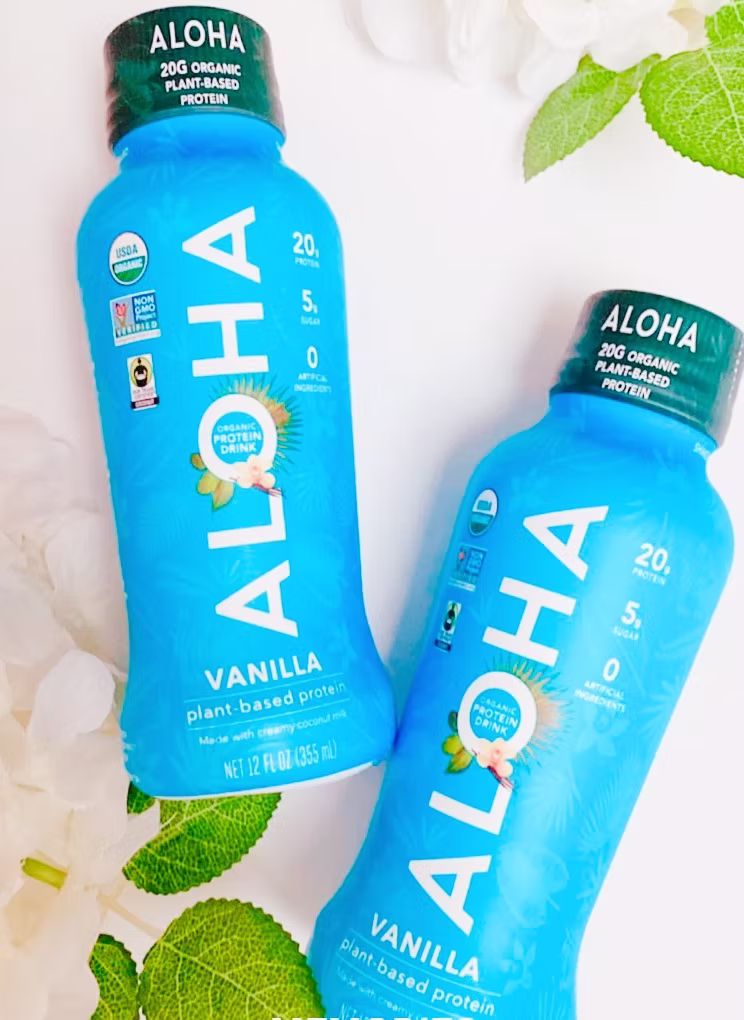 Aloha USDA Certified Organic Protein Drink Vanilla review and promo code