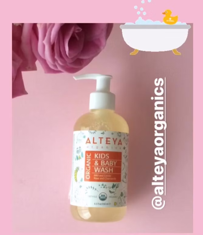 USDA certified organic baby wash Alteya kids & baby wash