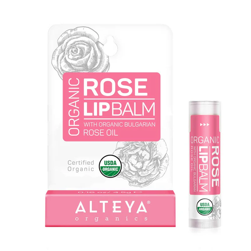 Alteya’s USDA Certified Organic Rose Lip Balm