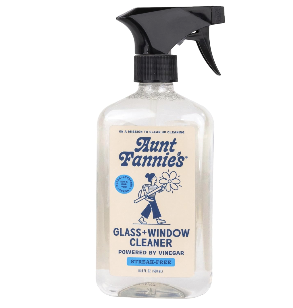 Aunt Fannie's Glass & Window Cleaning Vinegar Spray, organic window cleaner