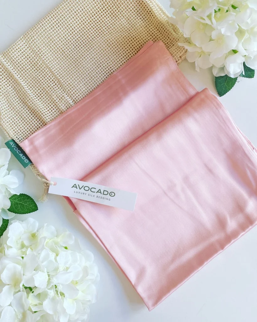 Avocado organic silk pillowcase