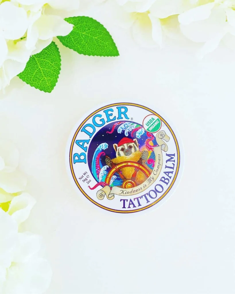 The best USDA Certified organic tattoo balm, USDA Certified organic Badger tattoo balm, Organic Tattoo artists.