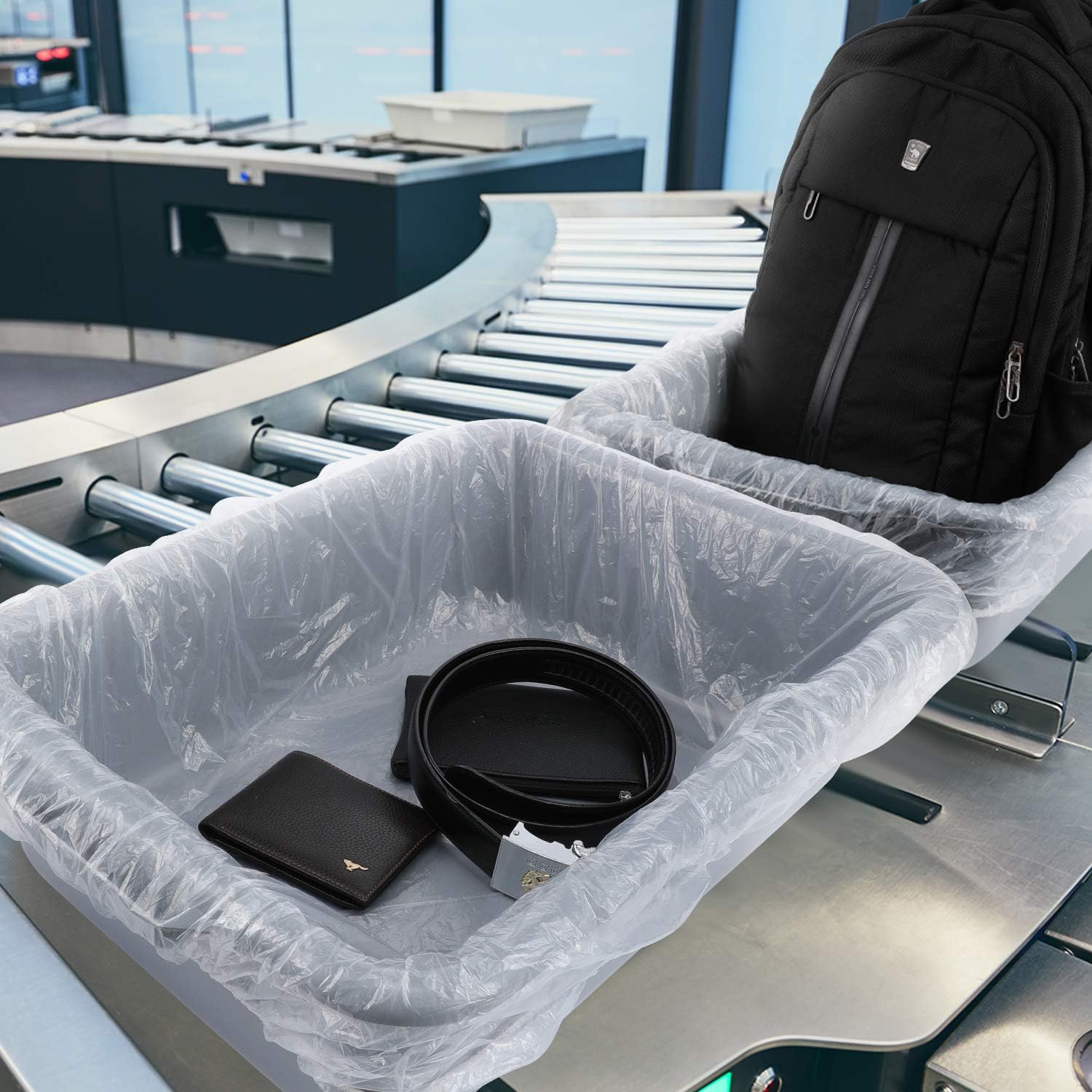 Bin Bags Disposable Safety Protective Film TSA Security Bin