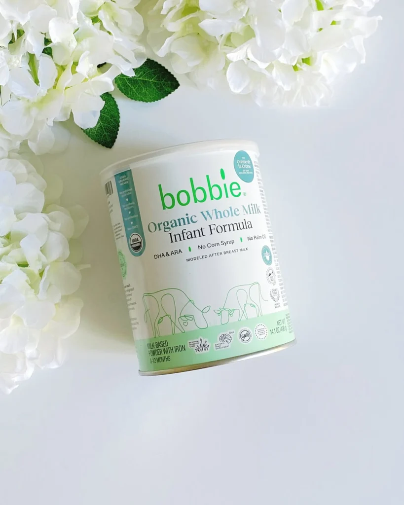 Bobbie Organic Infant Formula, heavy metal-free, pesticide-free baby formula