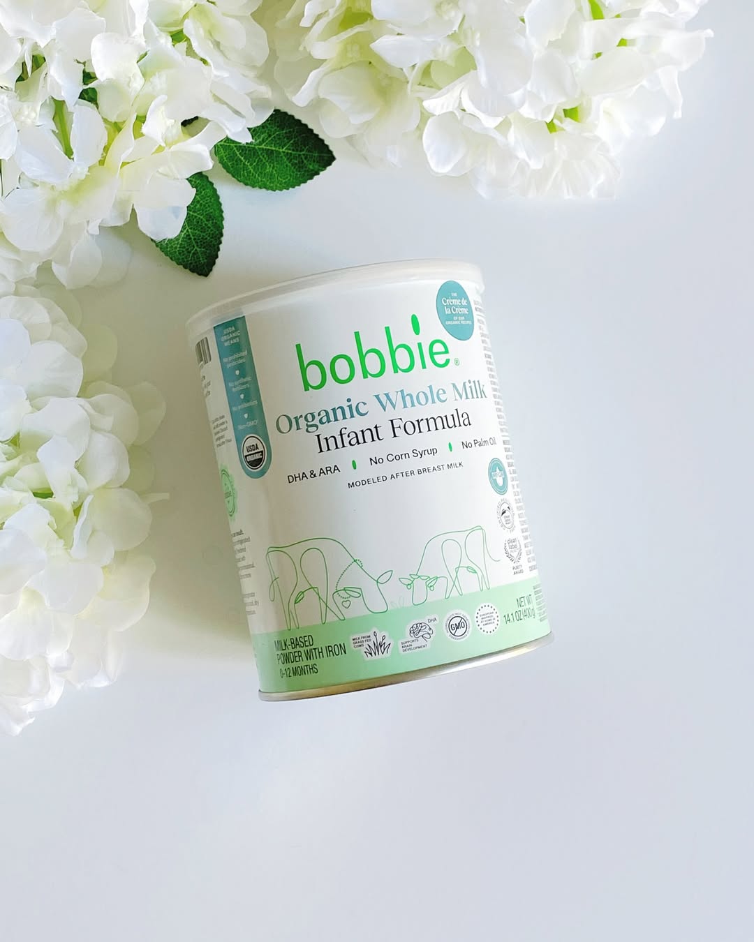 Bobbie Organic Infant Formula, heavy metal-free, pesticide-free baby formula