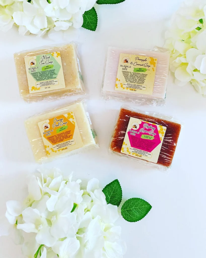 Bubble & Bee Bar Soaps review and promo code. USDA Certified Organic bar soap, for body and face