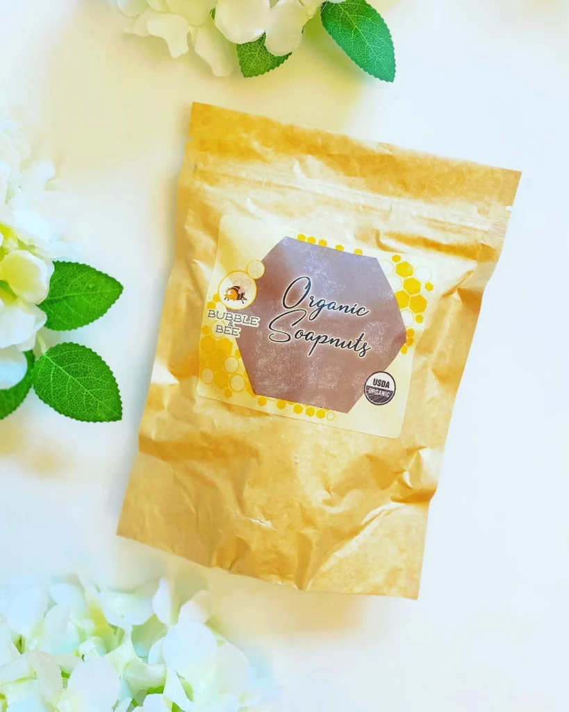 Bubble & Bee organic laundry soap, plastic-free