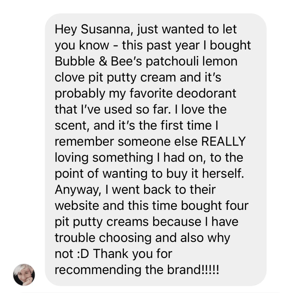 PrettyOrganicGirl review Bubble & Bee