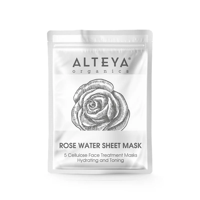 Alteya organic rose water sheet masks