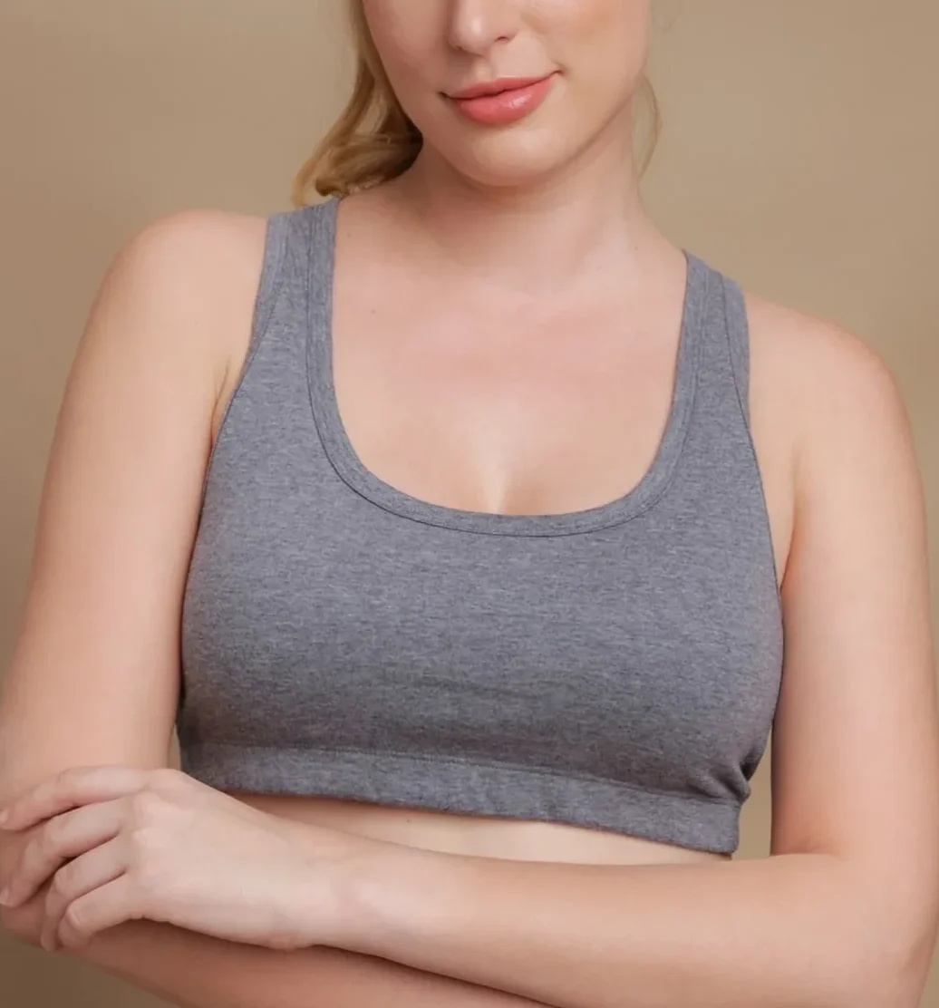 Cottonique GOTS Certified Organic Bra, allergy-free, spandex-free bra