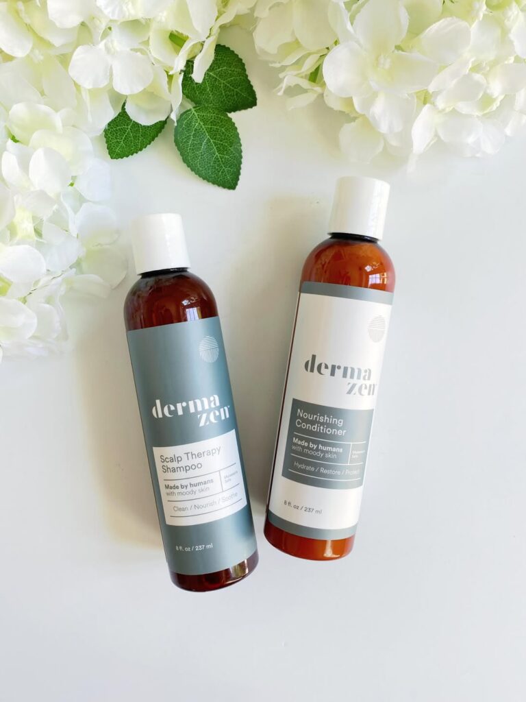 DermaZen organic, natural dandruff shampoo and conditioner