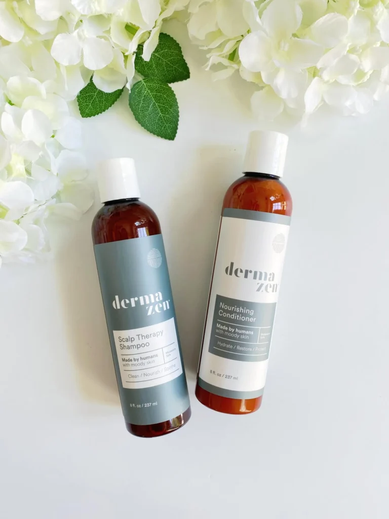 DermaZen organic, natural dandruff shampoo and conditioner