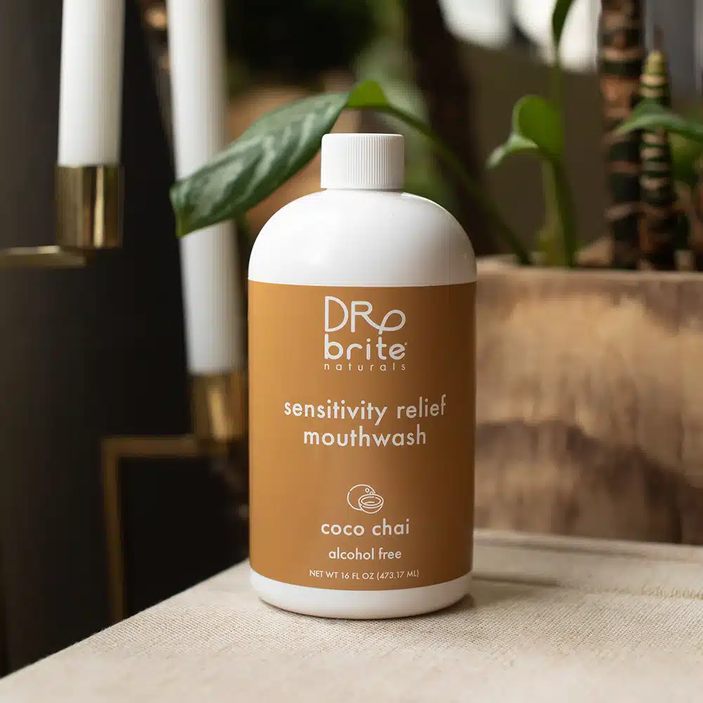 Dr.Brite Sensitivity Relief Mouthwash - Coconut Chai review and promo code