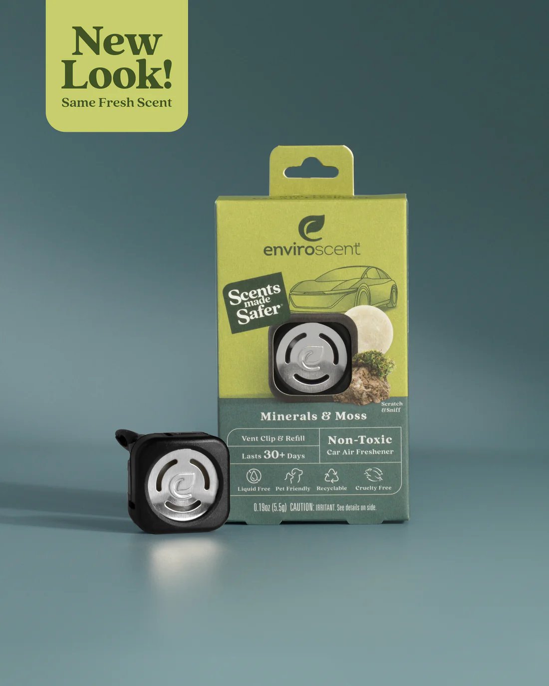 Enviroscent Organic Car Air Freshener, Non-Toxic Car Air Freshener