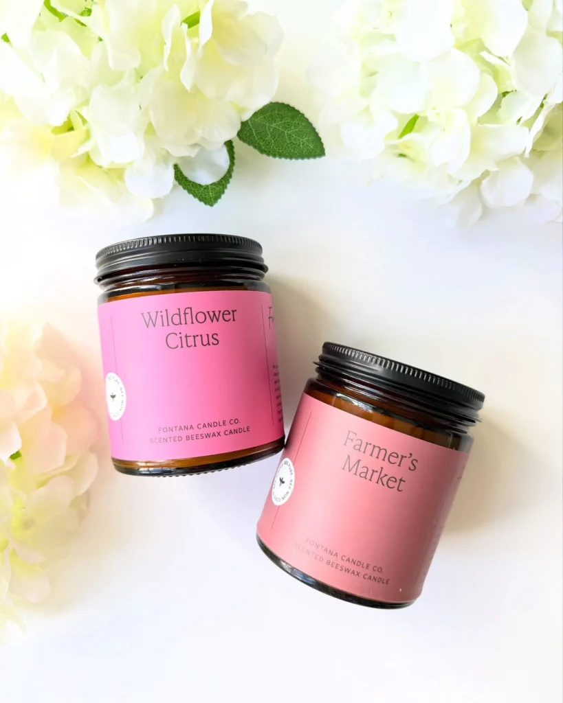 Fontana Organic Candles for Valentine's Day
