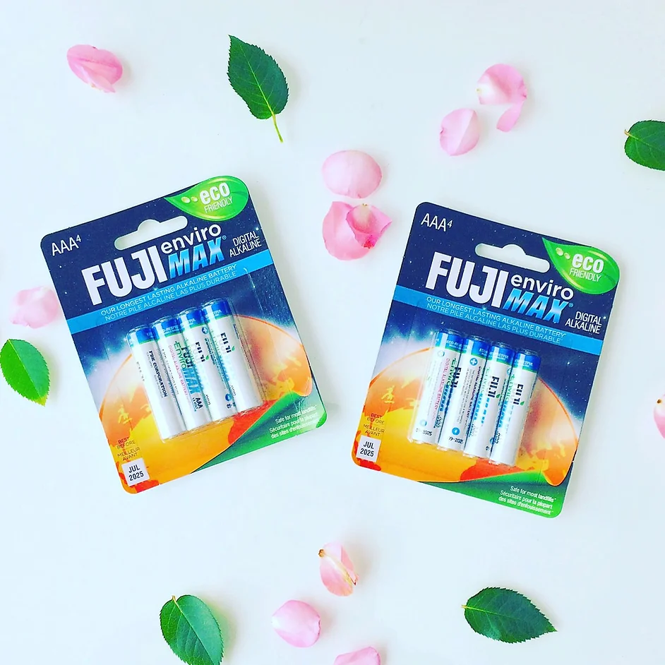 Fuji EnviroMAX Sustainable Battery, non toxic batteries, mercury-free batteries, eco-friendly batteries, heavy metal-free batteries