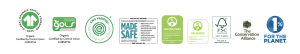 Happsy organic mattress certification logos