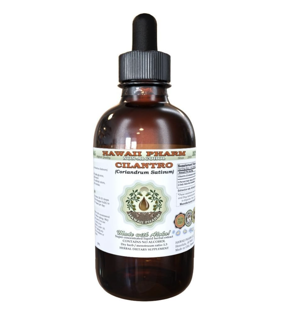 Hawaii Pharm Cilantro Alcohol-Free Liquid Extract