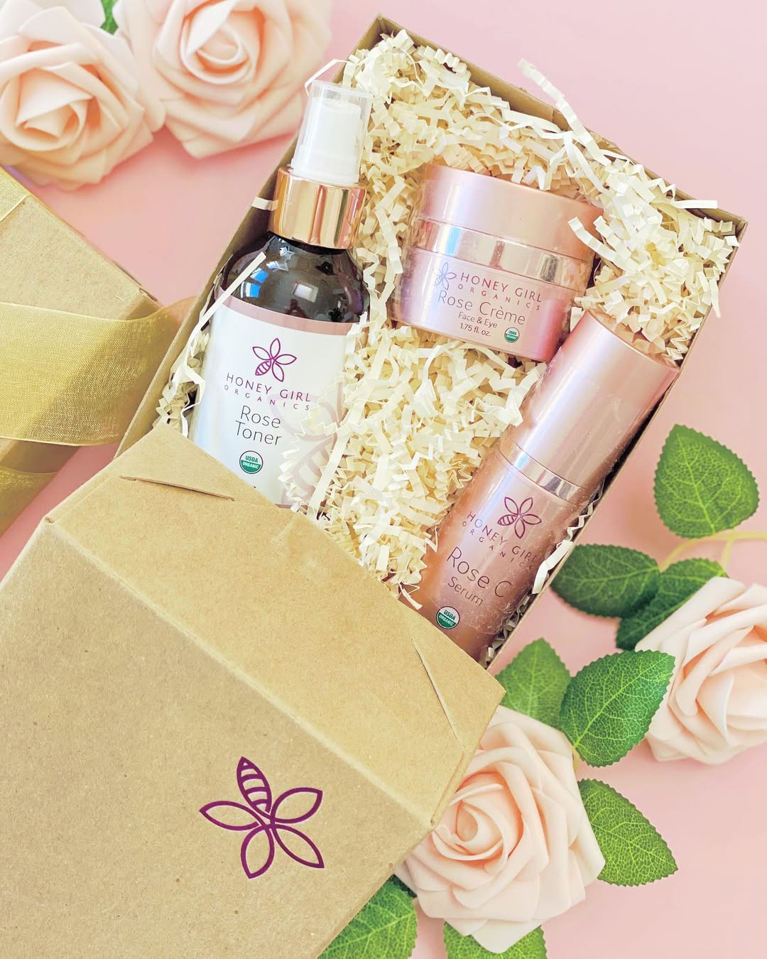 Honey Girl Organics Rose Gift Set