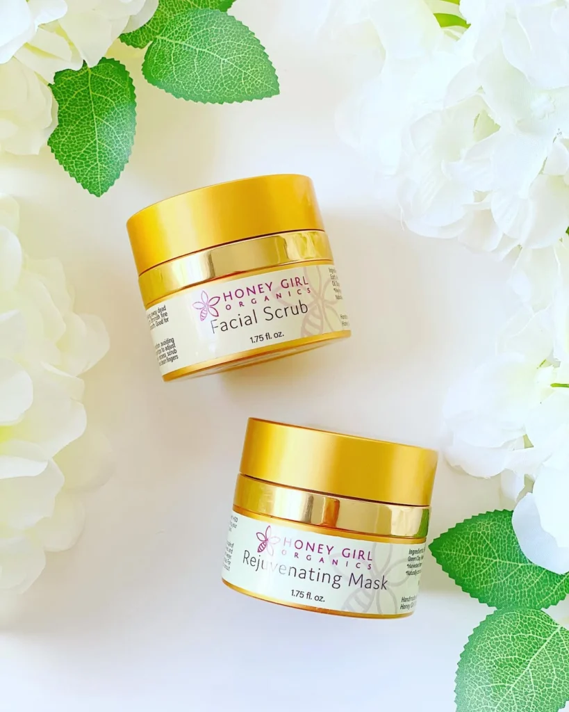 Honey Girl Organics organic Facial Scrub and beauty mask review and promo code