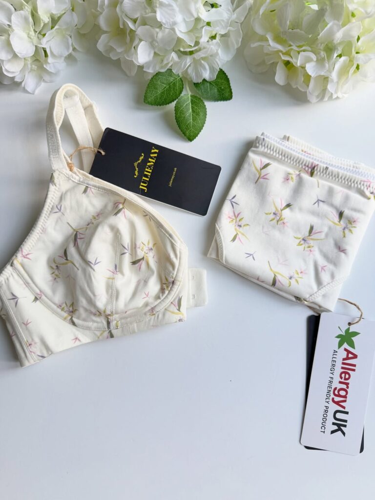 JulieMay Organic cotton and silk support Bra and pantie review and promo code