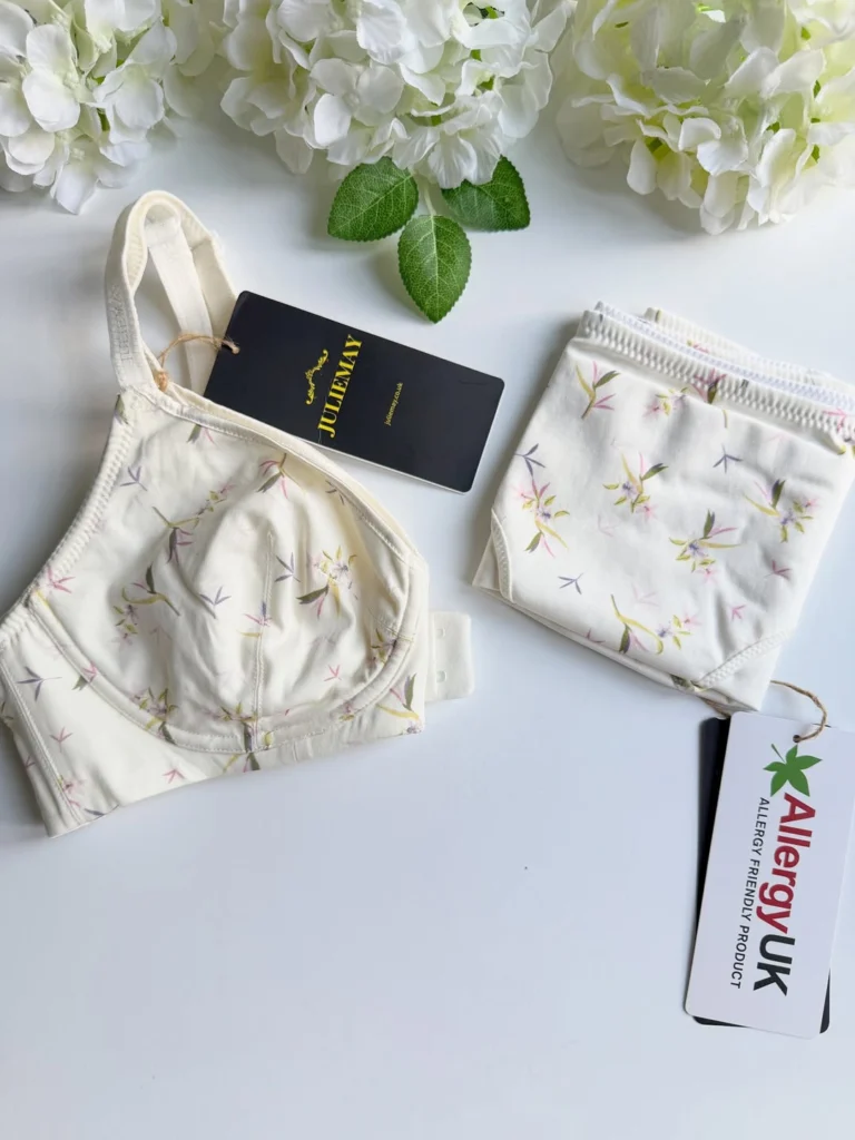 JulieMay Organic cotton and silk support Bra and pantie review and promo code