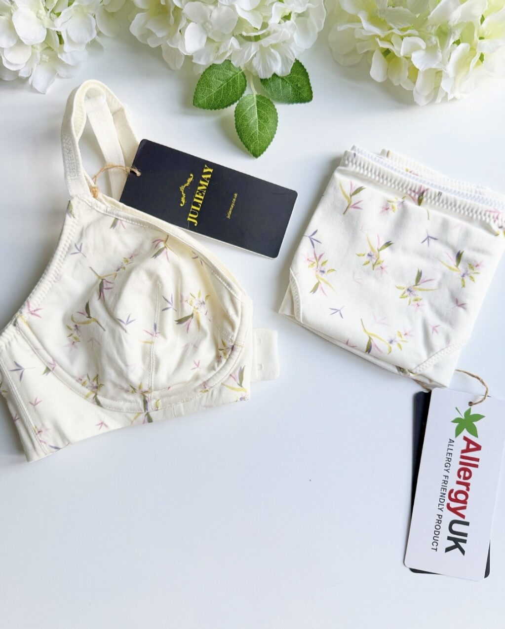JulieMay Organic cotton and silk support Bra and pantie review and promo code