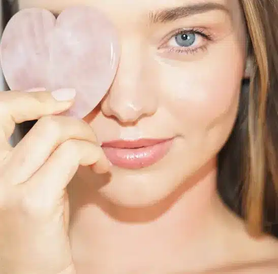 Kora Organics Rose Quartz Heart Facial Sculptor