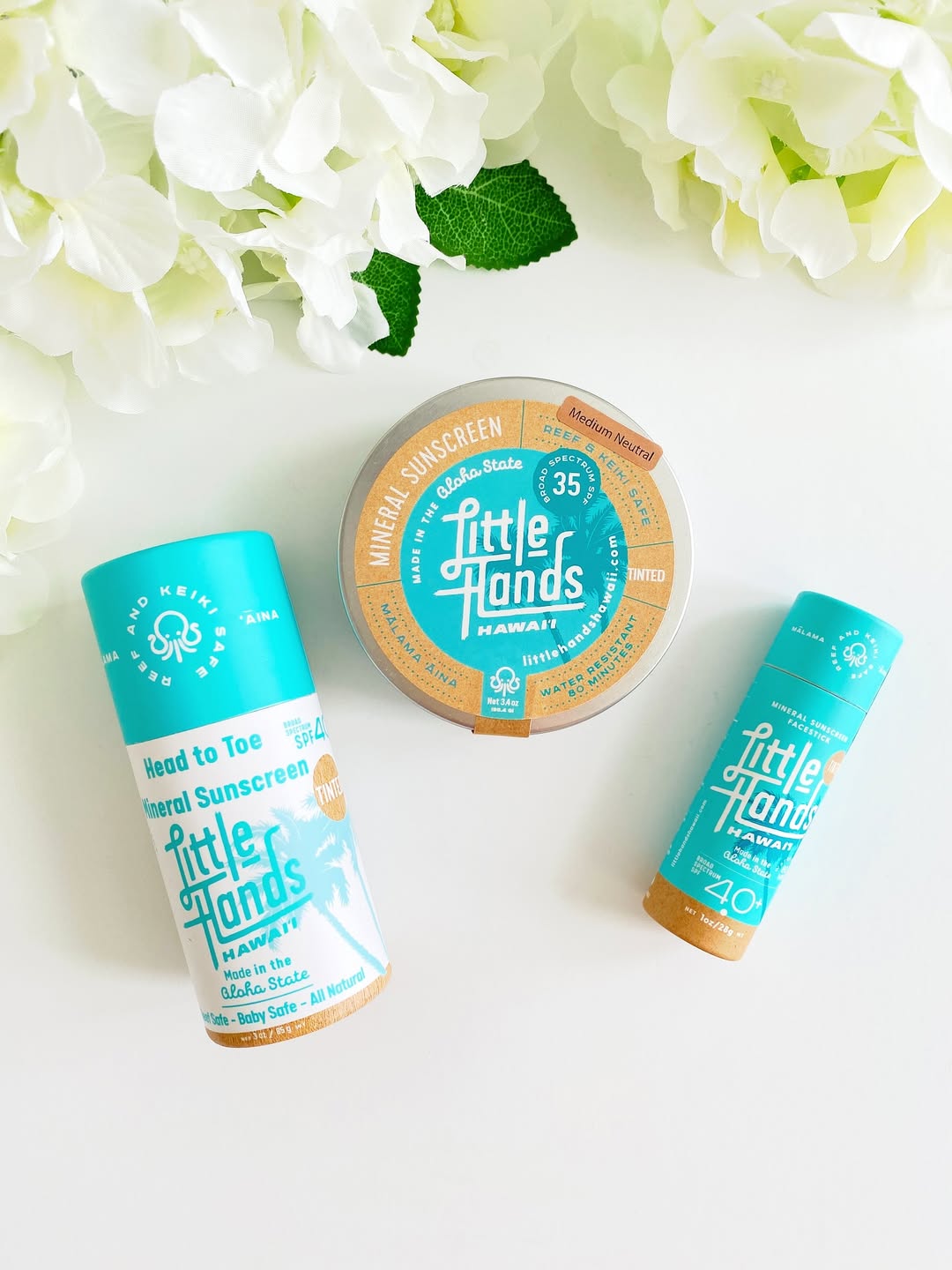 Little Hands Hawaii organic tinted sunscreen made in Hawaii