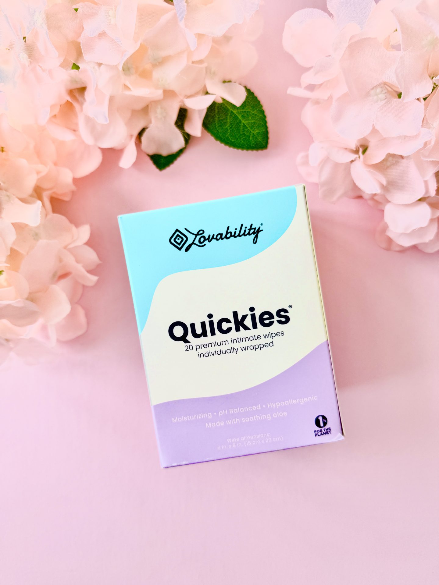 Lovability Quickies Towelettes review and promo code
