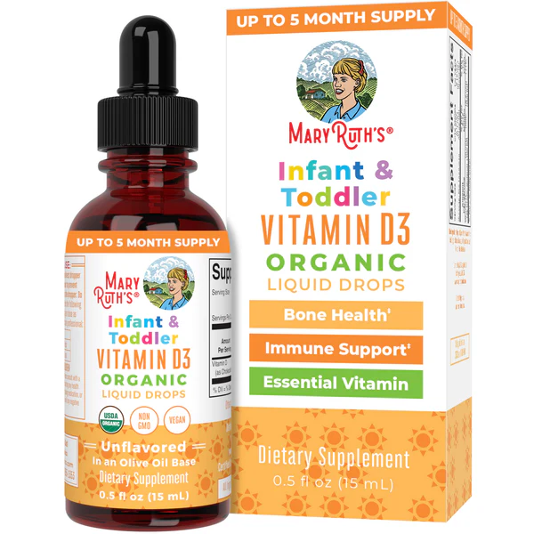 MaryRuth's Infant & Toddler Vitamin D3 Organic Liquid Drops
