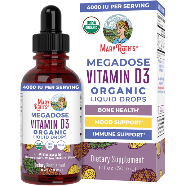 MaryRuth's Megadose D3 Organic Liquid Drops review and promo code
