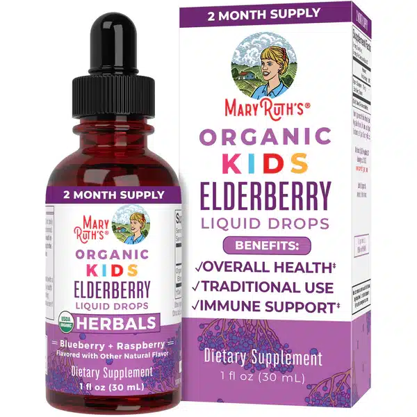 MaryRuth's USDA Certified Organic kids elderberry drops