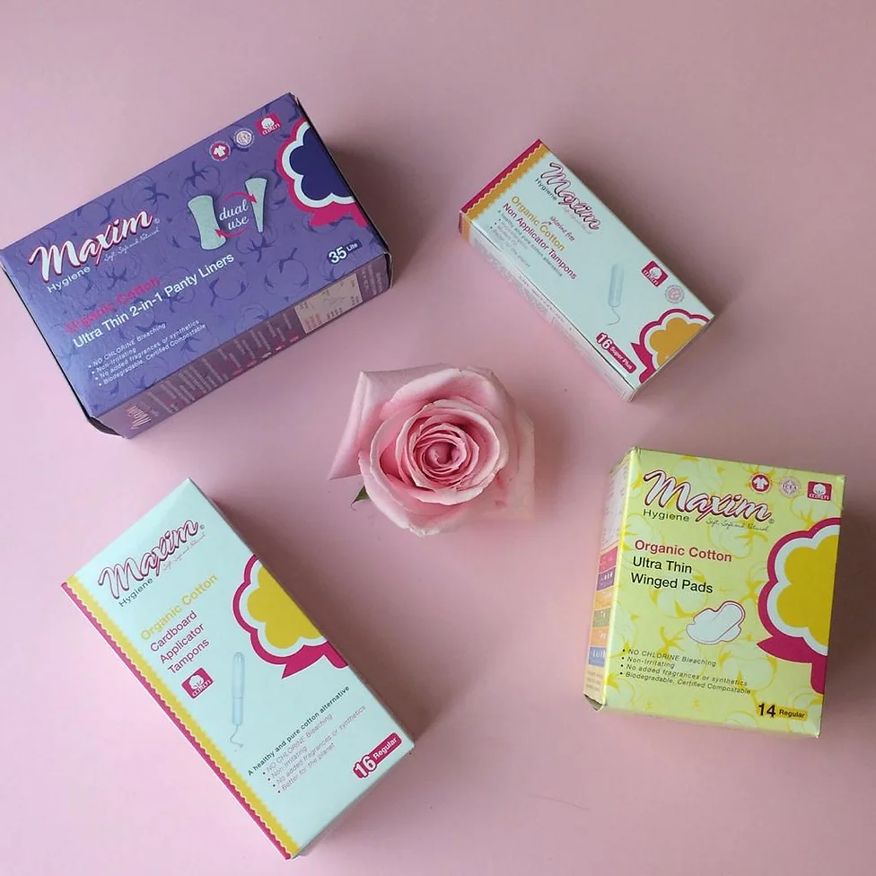 organic pads, tampons, certified organic, safe, clean, non-toxic, period, organic, menstruations, candida, yeast.