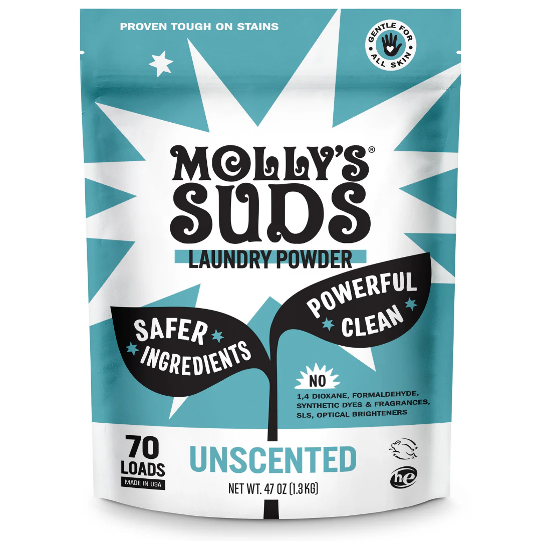 Molly's Suds Unscented organic laundry detergent promo code