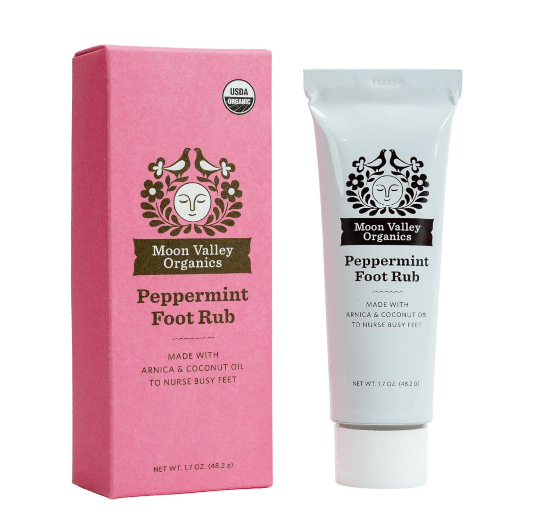 Moon Valley Organics Peppermint Foot Rub, USDA Certified Organic