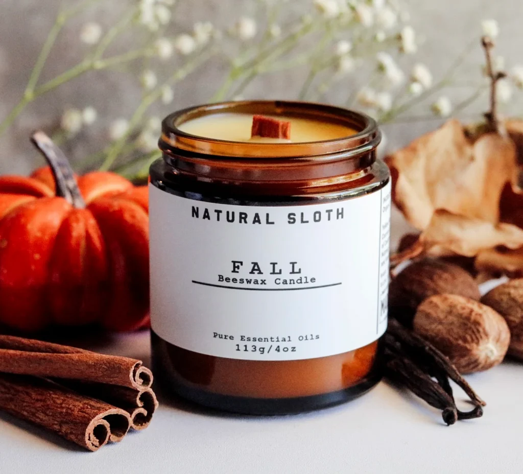 Natural Sloth Certified Safe Fall Beeswax Candles review and promo code