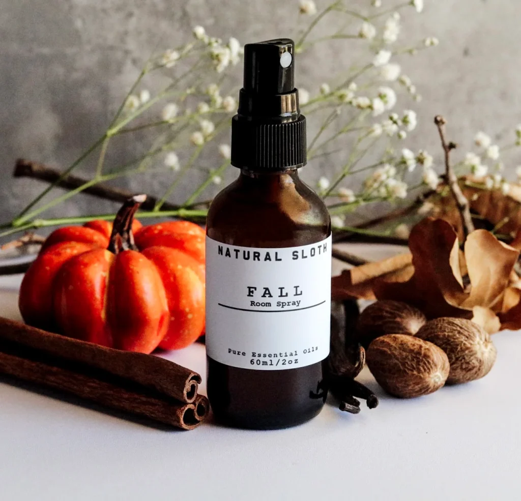 Natural Sloth Organic Autumn Fall Room and Linen Spray