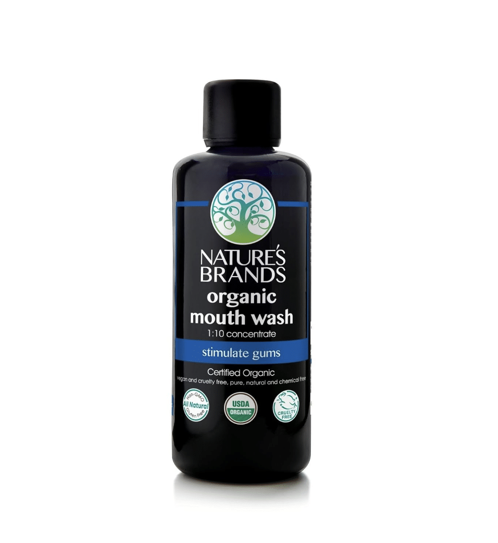 Nature's Brands Organic Mouth Wash Concentrate USDA certified organic mouthwash