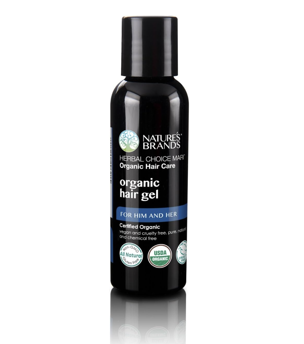 usda organic hair gel, non-toxic, travel-size