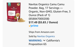 Navitas Organics Camu Camu Powder CA